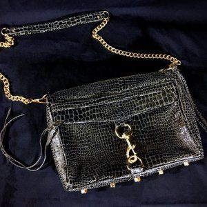Rebecca Minkoff Crocodile Embossed Large MAC Bag